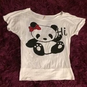 Front & Back Panda Tee Shirt